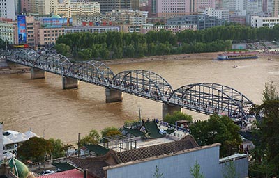 the first bridge over the Yellow River