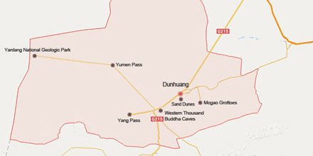 Dunhuang map